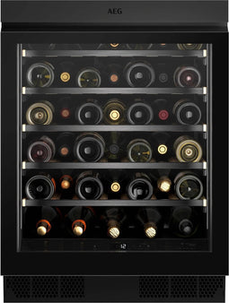 AEG AWUS040B8B - Inbouw - Wijnkoelkast - Zwart - Energieklasse: F - 60 cm breed