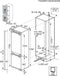 AEG EK9C18C EcoLine - |inbouw koelvriescombinatie | 178 cm | Deur op deur