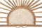 Hoofdbord DKD Home Decor Natuurlijk Zonnebloem Rotan Bamboe (100 x 4 x 90 cm)