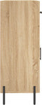 vidaXL - Dressoir - 69,5x34x90 - cm - bewerkt - hout - sonoma - eikenkleurig