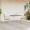 vidaXL - Stapelbare - Tuinstoelen - 2 - stuks - Massief - Teak - & - RVS