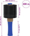 vidaXL - Stretchfolies - 10 - stuks - zwart - 23 - µm - 10 - cm - x - 300 - m