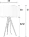 Zuiver Tripod Tafellamp Wood Zwart