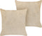 PILEA - Sierkussen set van 2 - Beige - 45 x 45 cm - Polyester