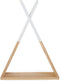 Wandrek Tipi - Hout - 35x12x47 cm - Beige
