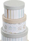 Set van opstapelbare opbergboxen DKD Home Decor Multicolour Karton 37,5 x 37,5 x 18 cm