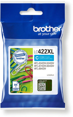 Brother LC-422XLC - Inktcartridge - Origineel - Cyaan