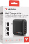 Verbatim Mini GaN Charger - Reislader 165W - 4-poorts USB-A en USB-C - Zwart