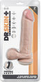 Blush Dildo Love Toy Dr. Skin Plus 9 Inch Thick Posable Dildo With Balls Vanilla beige
