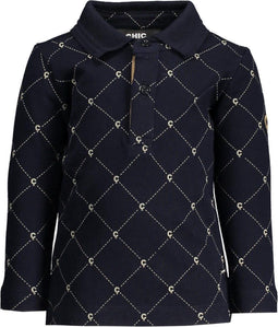 Le Chic Garçon - Poloshirt - All-over logo - Blauw Navy (2021)
