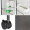 tectake® - vogelkooi - volière - hellend dak - 168 cm hoog - op wieltjes
