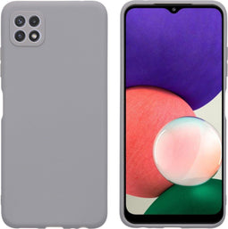 iMoshion Hoesje Geschikt voor Samsung Galaxy A22 (5G) Hoesje Siliconen - iMoshion Color Backcover - Grijs