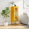 vidaXL - Hoge - kast - 36x39x123 - cm - koudgewalst - staal - mosterdgeel