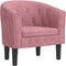 vidaXL Kuipstoel - Fluweel - Comfortabel - Roze