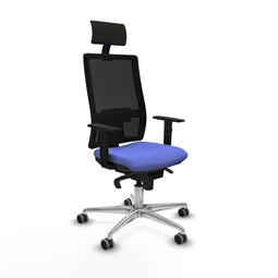 Bureaustoel met hoofdsteun Piqueras y Crespo 1D086G1 Licht Blauw