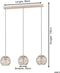 EGLO Lindero - Hanglamp - E27 - 90 cm - Zandkleur/Beige