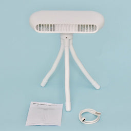 Aerobreeze - De Revolutionaire Bladeless Mini Ventilator - Tafelventilator - Mini Waaier - Oplaadbaar - 4 Standen