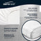 AeroRest hoeslaken luchtbed | Twijfelaar hoeslaken voor luchtbed | Jersey | 100% katoen | Wit | 137 x 203-210 cm