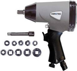 Aerotec 2009537 Pneumatische slagmoersleutel Gereedschapshouders: 1/2 (12.5 mm) buitenvierkant Draaimoment (max.): 345