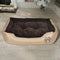 vidaXL - Hondenmand - bruin - en - Beige - XXL