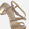 Tamaris Sandalen - Hak 5 cm - Vegan - Goud (Maat 38)