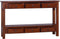 vidaXL - Wandtafel - 120x30x75 - cm - massief - mahoniehout - klassiek - bruin