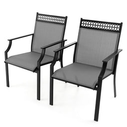 Coast Tuinstoelen - Set van 2 - Ergonomisch - Zwart (2 stuks)