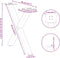 vidaXL - Salontafelpoten - 2 - st - X-vormig - 50x(42-43) - cm - staal - antraciet