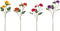 J-Line bloem Dahlia Ying - kunststof - mix - 4 stuks