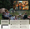tectake® Beamer Scherm - 120 Inch (305 cm) - 16:9 Oprolbaar Projectiescherm - 4K HD - Inclusief Draagtas