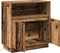 vidaXL - Dressoir - met - LED - - - Oud - Hout - 71x34,5x75 - cm - Geengineerd - Hout