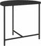 vidaXL - Tuintafel - 80x50x75 - cm - poly - rattan - zwart
