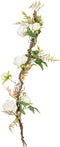 Decoratieve Bloemen 100 x 27 x 20 cm Wit Pioenroos