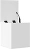 vidaXL - Opbergbox - 40x42x46 - cm - bewerkt - hout - wit