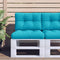 vidaXL - Palletkussens - 2 - st - stof - turquoise