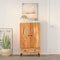 vidaXL - Hoge - kast - 60x33x100 - cm - massief - acaciahout