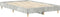 vidaXL - Bedframe - zonder - matras - 135x190 - cm - spaanplaat - betongrijs
