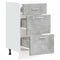 vidaXL - Onderkast - 40x46x81,5 - cm - bewerkt - hout - betongrijs