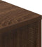 vidaXL - Boekenkast - 34x31x112 - cm - bewerkt - hout - bruin - eikenkleur