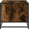 vidaXL - Salontafel - 100x50x45 - cm - bewerkt - hout - en - metaal - gerookt - eiken