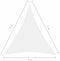 vidaXL - Zonnescherm - driehoekig - 5x7x7 - m - oxford - stof - wit