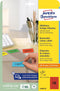 Avery L6038-20 - Mini Etiketten - Permanent klevend - Rood (960 stuks)