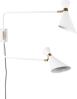 Zuiver Shady Dubbele Wandlamp Wit
