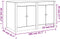 vidaXL - Keukenkast - voor - buiten - 106x55x64 - cm - massief - grenenhout - zwart