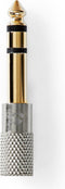 Nedis Stereo-Audioadapter - 6,35 mm Male - 3,5 mm Female - Verguld - Recht - Aluminium - Goud / Metaal - 1 Stuks - Cover Window Box
