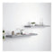 Wandschappen zwevend 2 st 90x23,5x3,8 cm MDF grijs