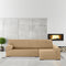 Hoes voor chaise longue met lange armleuning rechts Eysa ULISES Beige Zand 170 x 110 x 310 cm