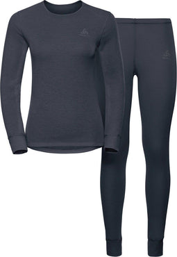 ODLO Set Active Warm - Thermoset Dames - Sneldrogend en Antibacterieel - India Ink