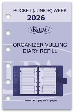 Kalpa - Agendavulling 2026 kalpa pocket 7dagen/2pagina's