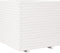 vidaXL - Plantenbak - 70x70x72 - cm - massief - grenenhout - wit